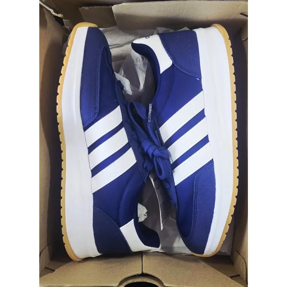 adidas Run 70s 2.0 J Blue White Classic Retro Sneakers Size 6.5Y Women 8 JI2267